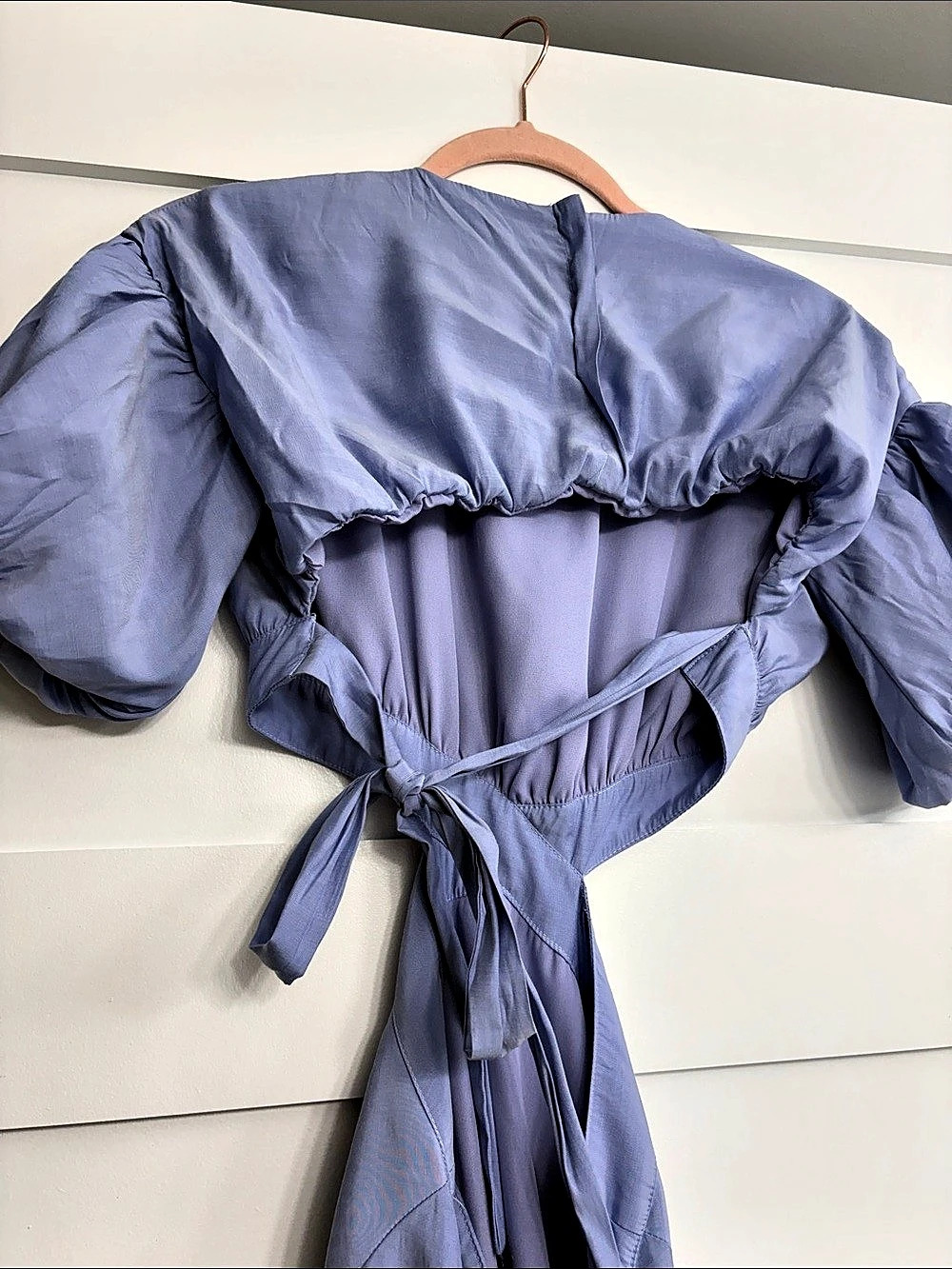 Storia Puff Sleeve Maxi Dress in Purple Size Small Like New - Picture 2 of 5